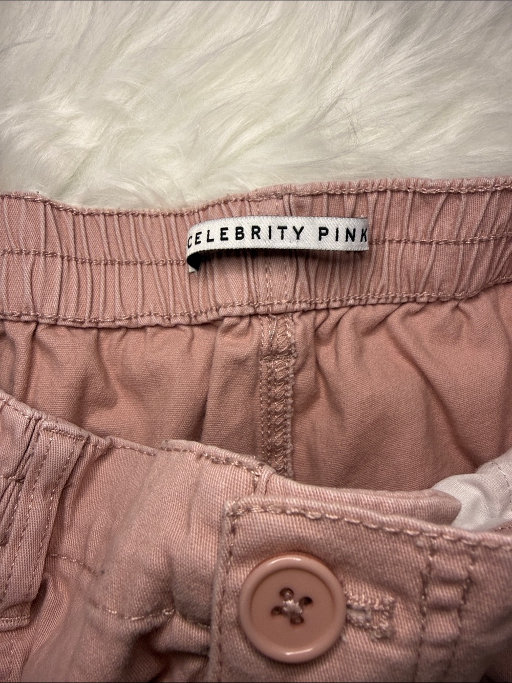 Celebrity Pink Cargo Pants Women’s Medium Pink Utility Pants Straight Leg Y2K - Picture 2 of 10